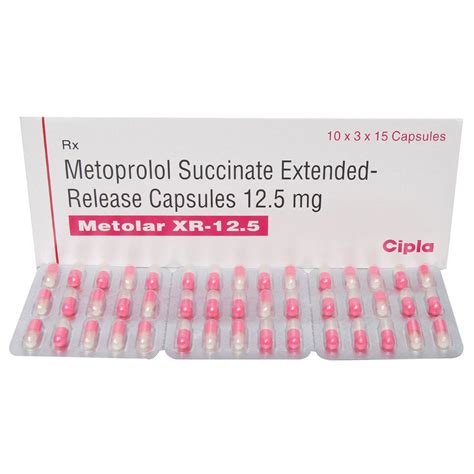 Metolar XR-12.5 Capsule 15's Price, Uses, Side Effects, Composition ...