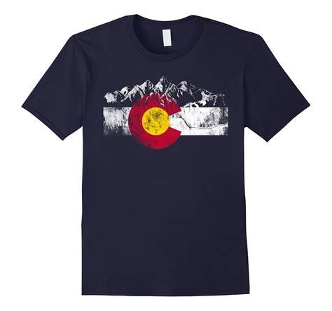 Colorado Flag Moutain Vintage T Shirt – Colorado Day Shirts-T-Shirt ...