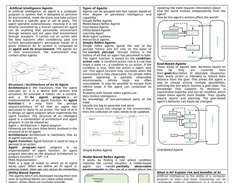 AI - AI notes - Artificial Intelligence Agents In artificial ...