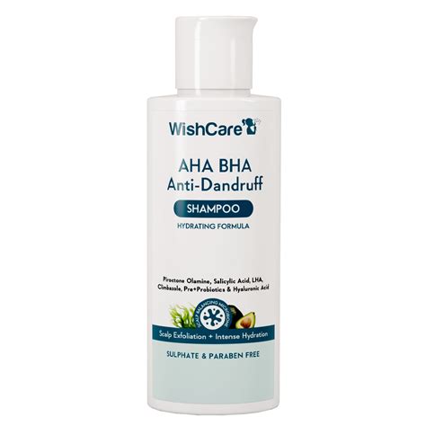 Buy WishCare Hydrating AHA BHA Anti Dandruff Shampoo with Salicylic ...