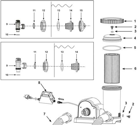 Image result for Intex Pool Filter Setup Diagram