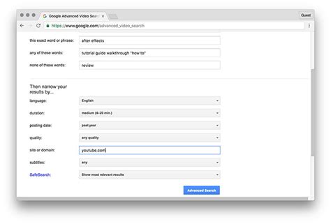 Image result for Google Advanced Video Search