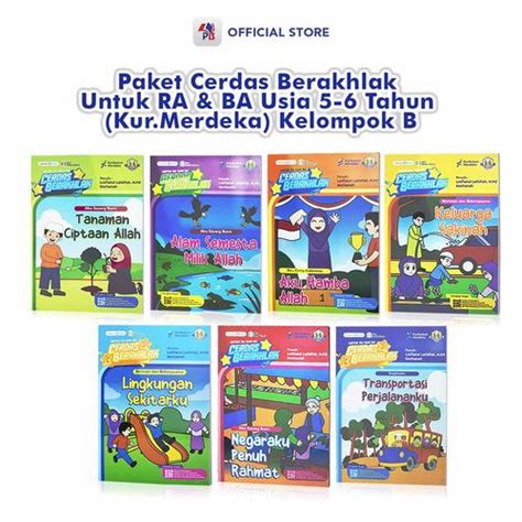 Jual Buku Paket Cerdas Berakhlak Untuk RA & BA Usia 5-6 Tahun ...