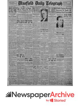 Bluefield Daily Telegraph Archives, Jul 24, 1937, p. 1