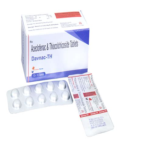 ACECLOFENAC 100 MG + THIOCOLCHICOSIDE 4MG TABLET All Molecules