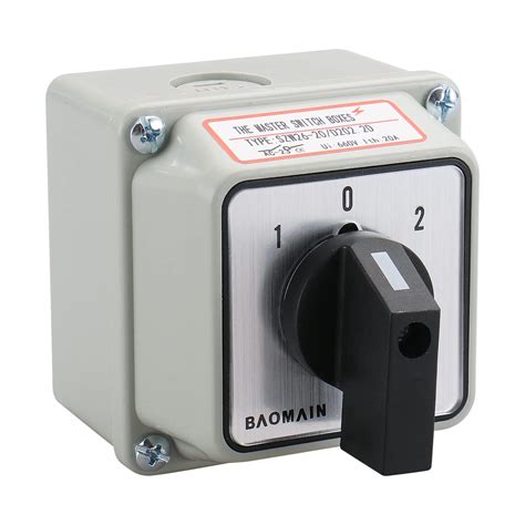 Buy Baomain Universal Rotary Changeover Switch SZW26-20/D202.2D with ...