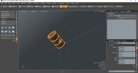 3D model Rusty Chemical Barrel NFPA 704 | 3D Molier International