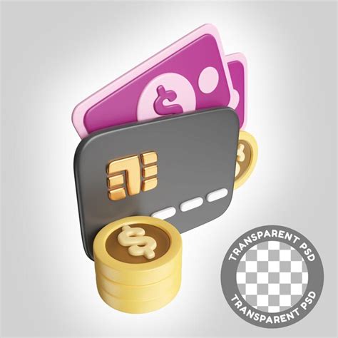 Icône d'illustration 3D de carte de crédit | PSD Premium