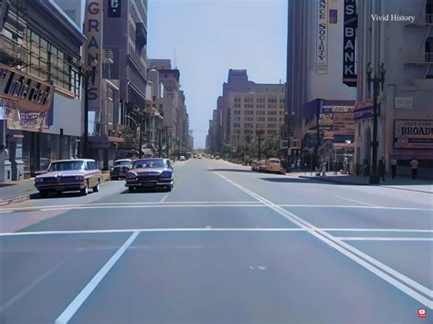 Downtown Los Angeles 1960s, [Remastered] : r/Damnthatsinteresting