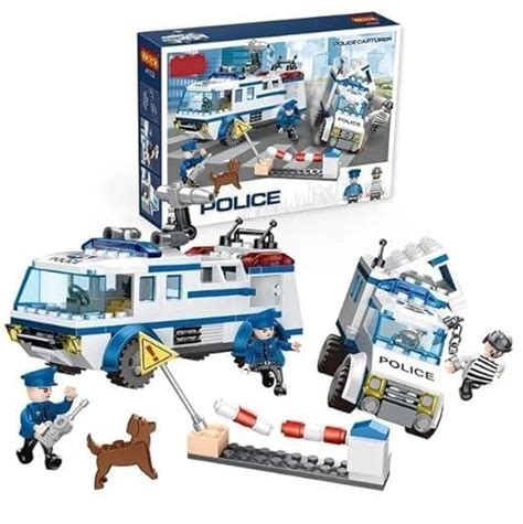 TRENDYTOYS Police Chase Building Blocks Set – 368+ Pieces Action ...