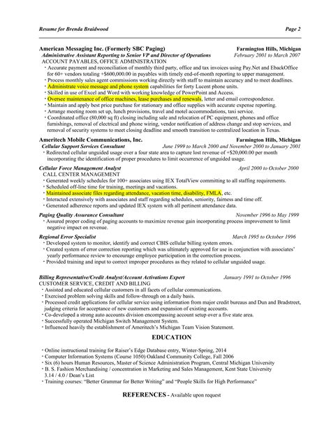 BRENDA BRAIDWOOD PROFILE RESUME 2016(1) | DOC