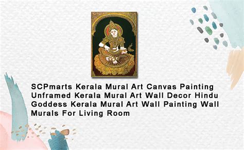 SCPmarts Kerala Mural Art Canvas Painting Unframed | Kerala Painting ...