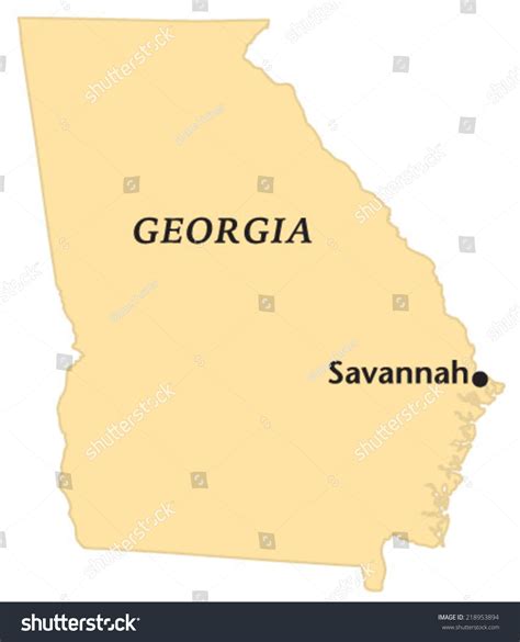 Where Is Savannah Ga Savannah Georgia Map Georgia Map Vintage
