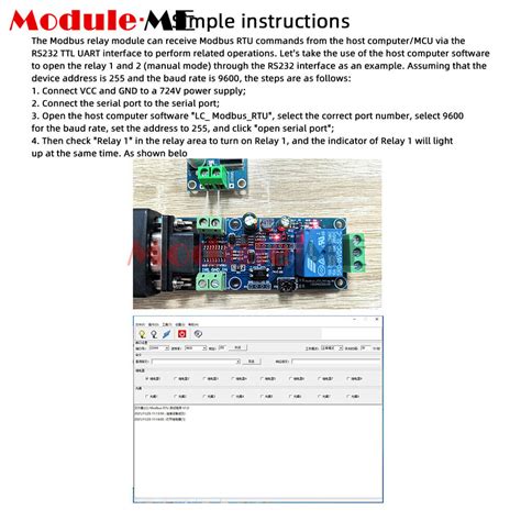 1x Modbus-Rtu 1/2 Channel DC7V-24V Relay Module | Ubuy India