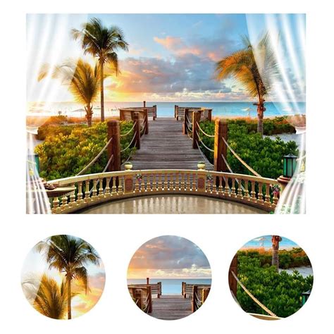 LYWYGG 7x5FT Summer Beach Backdrop Tropical Hawaiian India | Ubuy