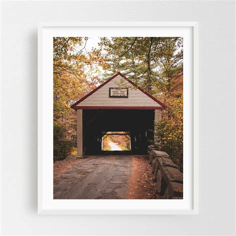 Lovejoy Bridge - Andover Maine Photography Bridge Autumn Rural Nature ...