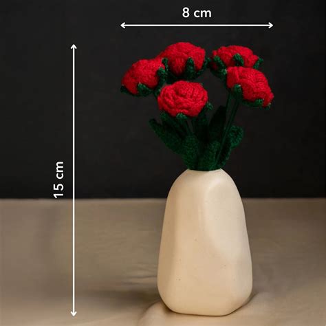 Rose Guldasta - Handmade Decorative Flower Vase | The Zappy Box