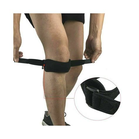 Adjustable Patella Tendon Strap Knee Support Jumpers Runners Pain Band ...