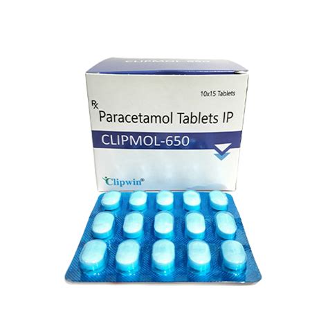 CLIPMOL 650 - Paracetamol Tablets IP - Clipwin Pharmaceuticals