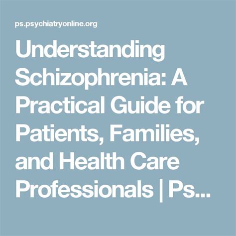 understanding schizophrenia