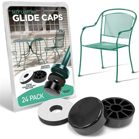 Wrought Iron Patio Furniture Glides APPLIANCEMATES 1 1/2" Wrought Iron