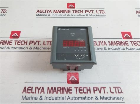 Circutor Mb03V Digital Volt Meter 0.05-5A – Aeliya Marine Tech