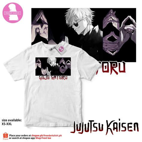 Freedert Shirt PH - Jujutsu Kaisen - Gojo Hand Sign Anime T-shirt ...