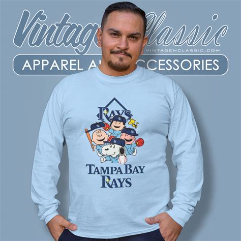 Snoopy And Friends Tampa Bay Rays Shirt - Vintagenclassic Tee