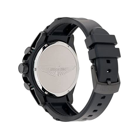 Aston Martin Quartz Black Round Dial Analog Men's Watch MTRH1F5033E ...