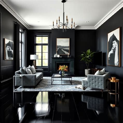 20 Black Floor Living Room Ideas You Can Consider