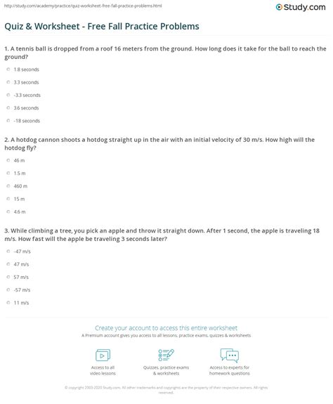 Image result for Free Fall Problem Solving