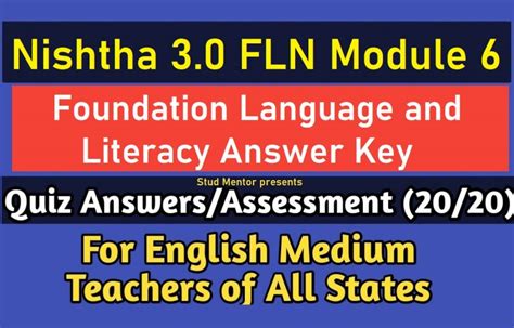 Image result for Key for Nishtha Course Fln 3.0 Course 12