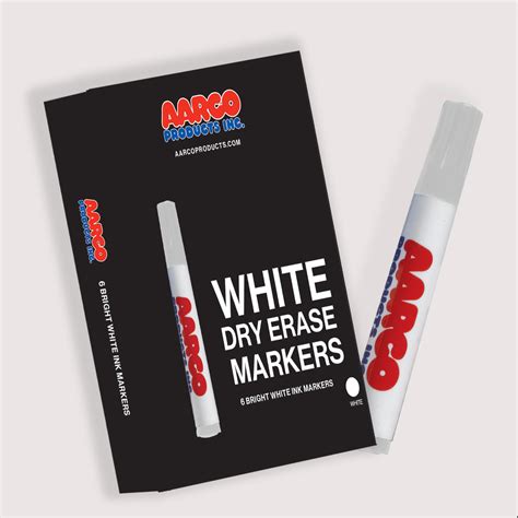 White Dry Erase Markers - Aarco Products, Inc. | Writing Surfaces & More