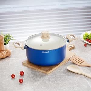 Buy Cookaid Velora Series Non Stick Ceramic Casserole 24 cm | Aluminium ...
