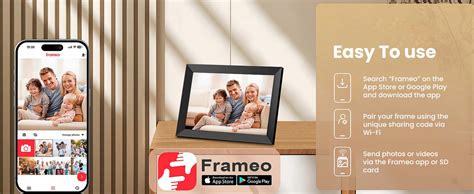 Buy FRAMEO 32GB 10.1" Wi-Fi Digital Photo Frame with Touch Screen ...