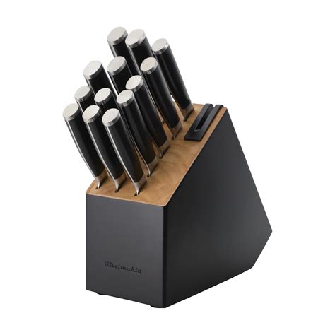 Amazon.com: KitchenAid Gourmet 14-Piece Forged Stainless Steel Knife ...
