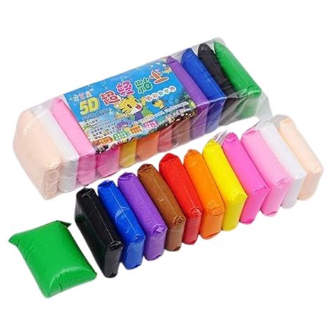 JUMANJI Air Dry DIY Ultra Light Modelling Bouncing Different Color Clay ...