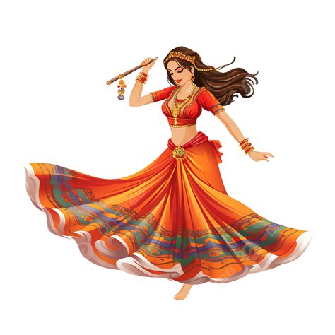 Dandiya Dancing Clip Art, Dandiya Dancing, Dance, Transparent PNG ...