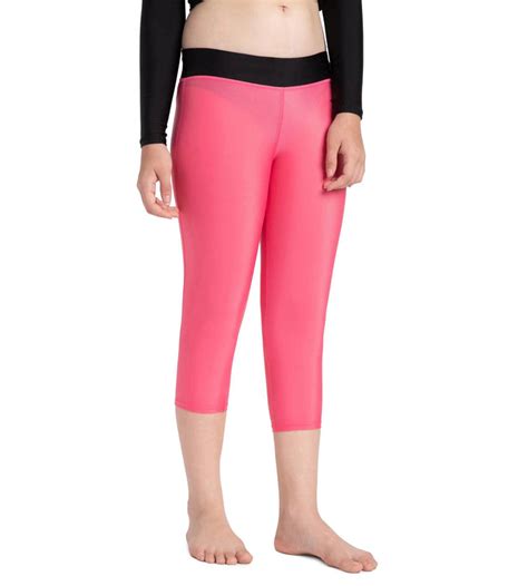 Buy Speedo Active Capri Fadango-Pink-Black Swimactive Online | Speedo India