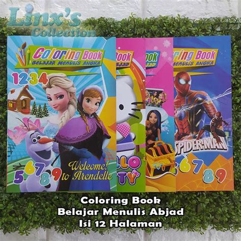 Jual Buku Mewarna dan Belajar Menulis Abjad untuk PAUD & TK - Spiderman ...
