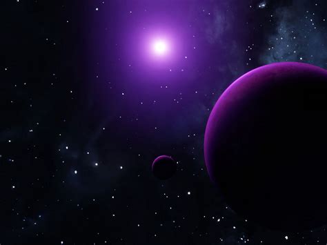 Download wallpaper 1400x1050 space, planets, stars, glow standard 4:3 ...