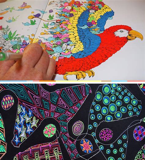 Buy Glitter Gel Pens, Neon Glitter Gel，Marker for Adult Coloring Books ...