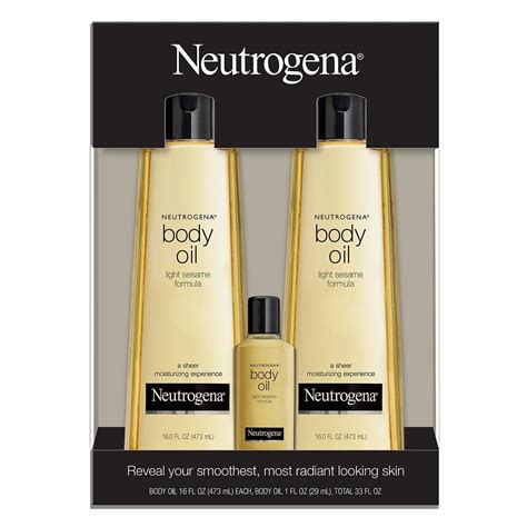 Neutrogena Body Oil Light Sesame Formula Sesame Oil, 2 pk./16 fl. oz ...