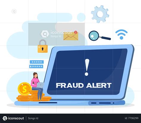 Fraud Alert Illustration - Download SVG, PNG for Science & Technology ...