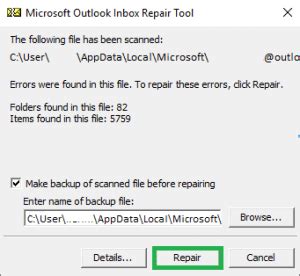 Image result for Repair an Outlook Data File PST File