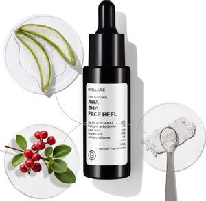 BRILLARE Sunscreen 30% AHA 2% BHA Face Peel Solution, Acne Prone Skin ...
