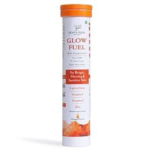 Buy Skwin India Glow Fuel | L-Glutathione, Vitamin C & E, Zinc | For ...