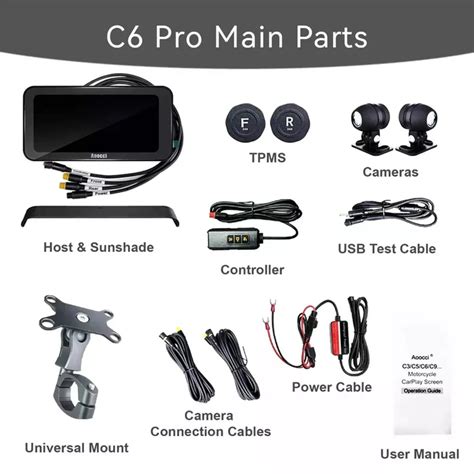 C6 Pro All-in-One Motorcycle Dash Cam with GPS & Anti-Theft – GTR Pitstop