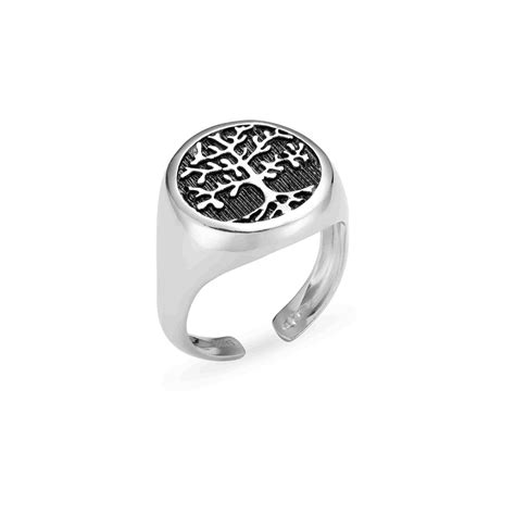 Buy Roohan Tree of Life Rings for Men and Boys | Silver Rings for Men ...