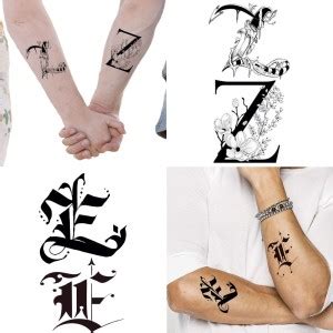 Ordershock EZ Name Letter Tattoo Waterproof Boys and Girls Temporary ...